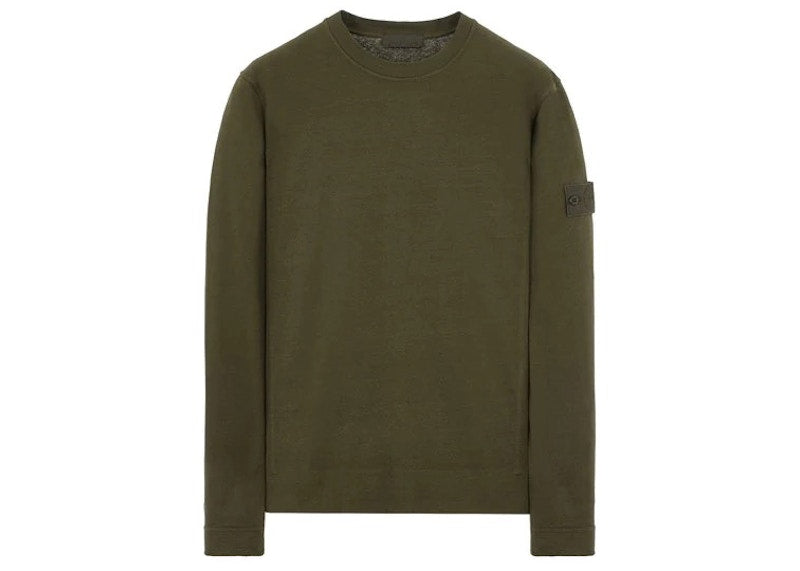 Stone Island 611F3 Felpa Ghost Crewneck Military Green