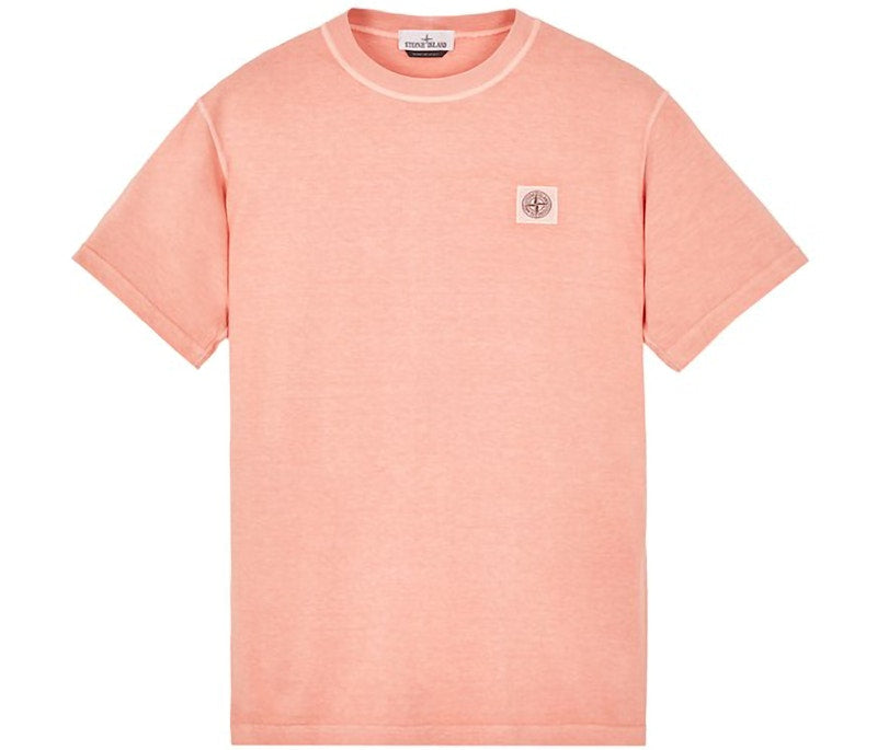 Stone Island Fissato Treatment T-shirt Peach