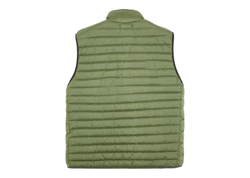 Stone Island G0224 Loom Woven Chambers R-Nylon Down-TC Gilet Olive Green