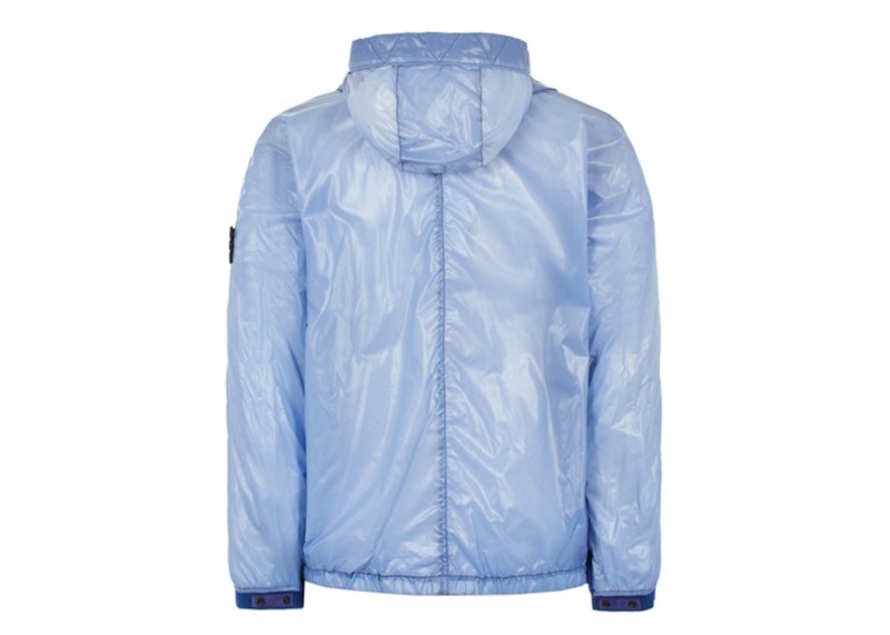 Stone Island Heat Reactive Lamy Cotton Linen Tela Jacket Blue