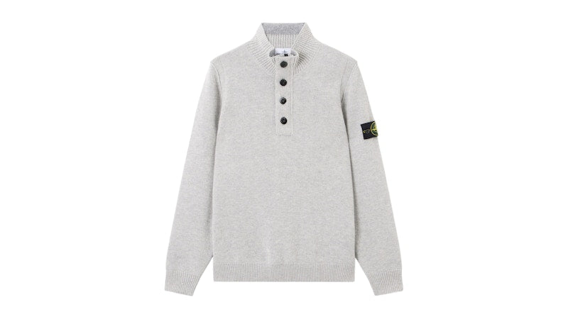 Stone Island Lambswool 5100040 Sweater Dust Grey Melange
