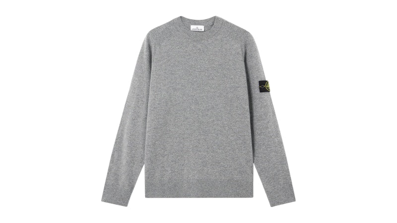 Stone Island Light RWS Geelong Wool 5100045 Sweater Cement Melange