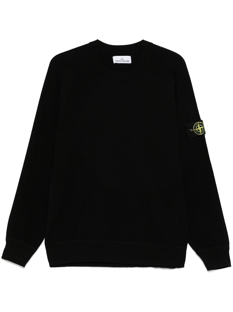 Stone Island Logo Crewneck Black