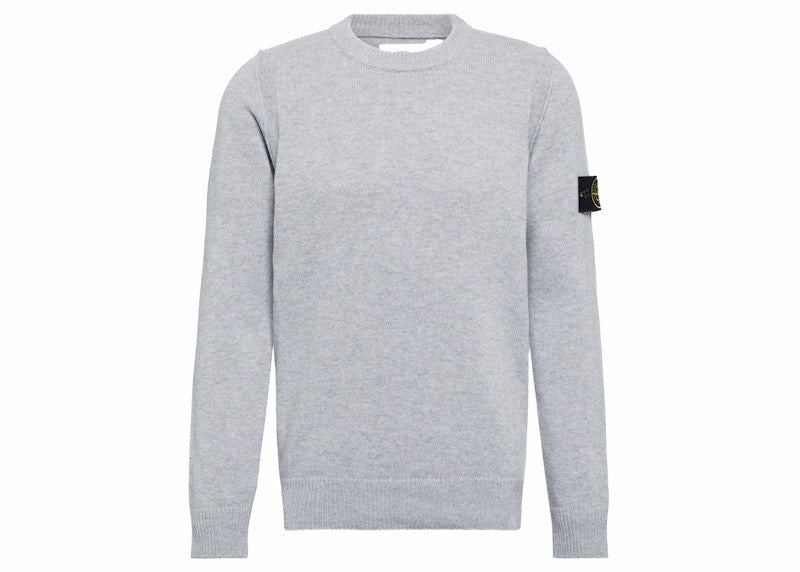 Stone Island Logo Patch Sweater Grey
