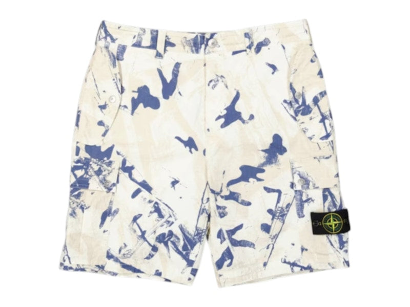Stone Island Logo Short Camouflage Desert