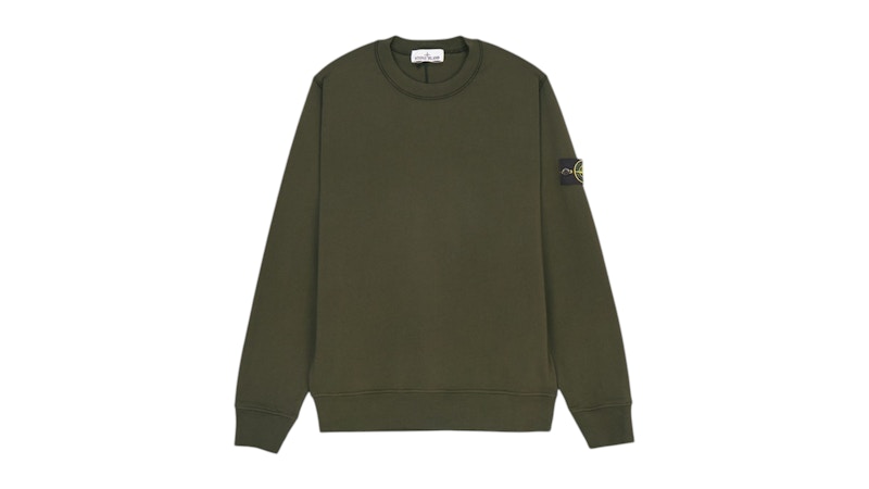 Stone Island Logo Sweatshirt Khaki
