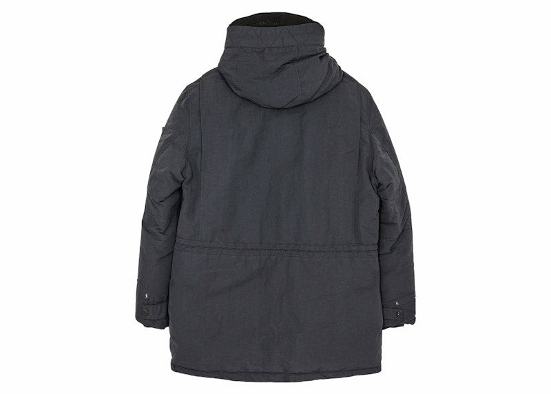 Stone Island Naslan Down TC Garment Dyed Jacket Black