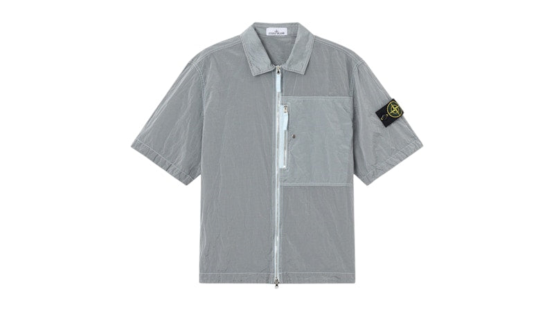 Stone Island Nylon Metal Econyl 1200035 Shirt Sky Blue