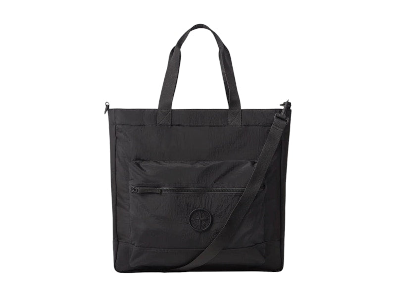 Stone Island Nylon Padded Tote Bag Black