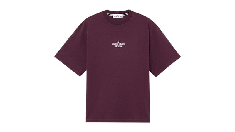 Stone Island Organic Cotton Jersey 2100037 T-shirt Amaranth