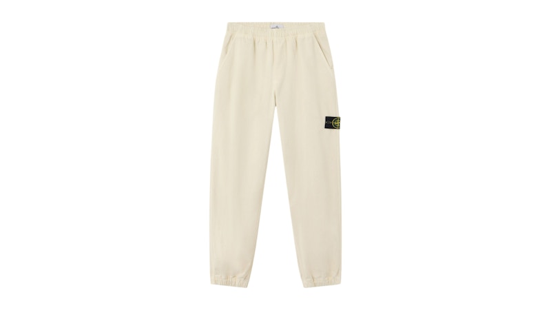Stone Island Organic Panama Cotton Old Effect 3100009 Sweatpant Ivory
