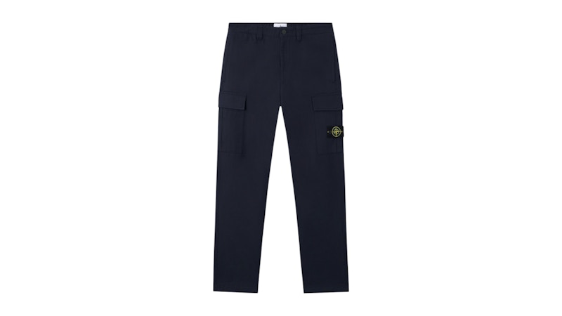 Stone Island Panama Cotton 3100012 Pants Ink Blue