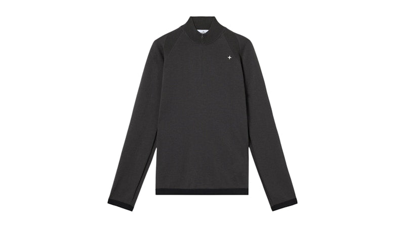 Stone Island Primaloft Bio Recycled Polyester/Wool Stellina 5100037 Sweater Lead Grey