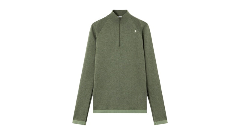 Stone Island Primaloft Bio Recycled Polyester/Wool Stellina 5100037 Sweater Olive Green