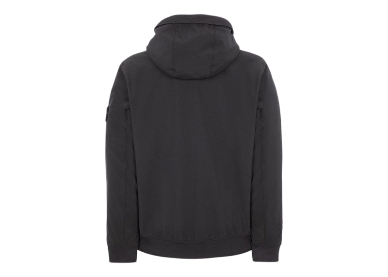 Stone Island Q0122 Soft Shell-R_E.Dye Technology Jacket Black