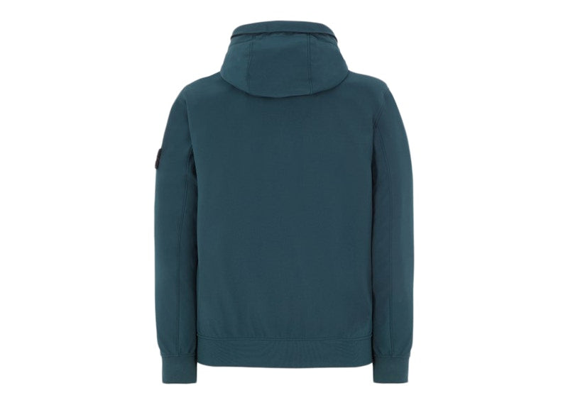 Stone Island Q0122 Soft Shell-R_E.Dye Technology Jacket Dark Teal Green