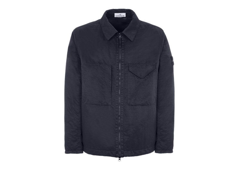 Stone Island Q0321 Opaque Nylon Twill With Primaloft-TC Jacket Blue