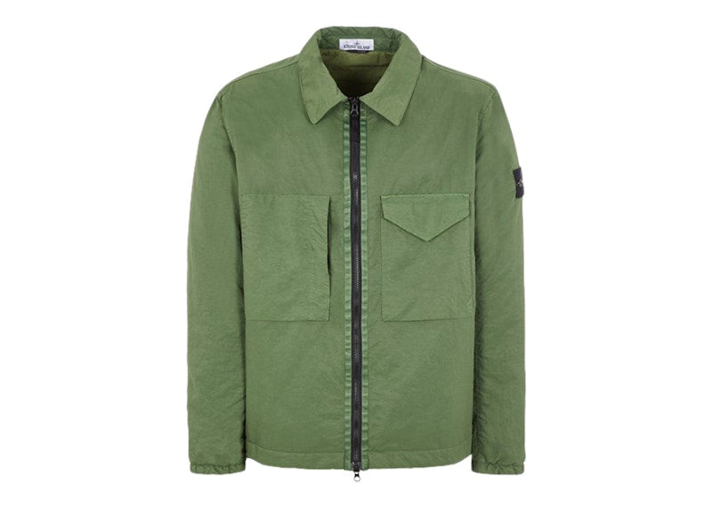 Stone Island Q0321 Opaque Nylon Twill With Primaloft-TC Jacket Olive Green