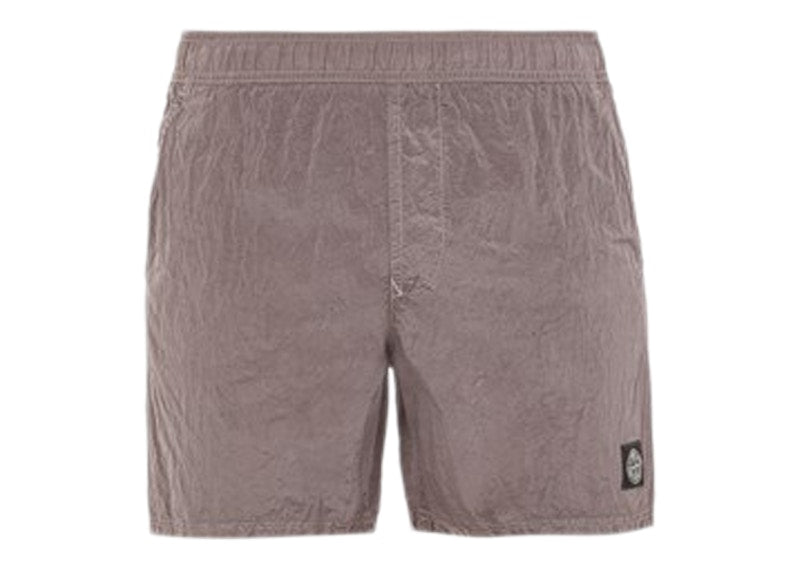 Stone Island Regular Fit Nylon Swim Trunks Dove Grey