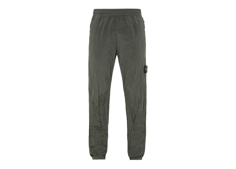 Stone Island Regular Fit Sweatpants in Nylon Musk Green
