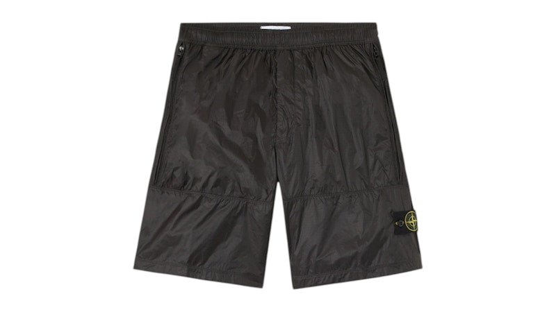 Stone Island Ripstop Light Ht Nylon L100004 Shorts Lead Grey