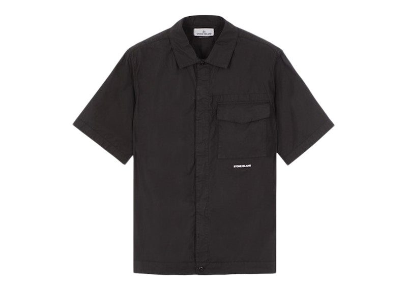 Stone Island Short Sleeve Overshirt Black