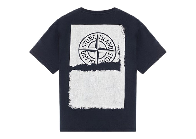 Stone Island Short Sleeve 'Scratched Paint One' T-Shirt Dark Blue