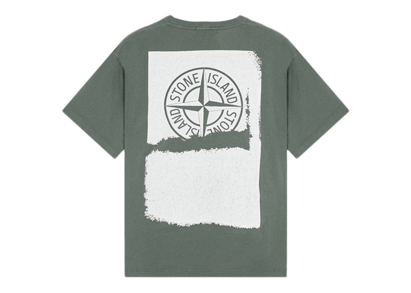 Stone Island Short Sleeve 'Scratched Paint One' T-Shirt Musk Green