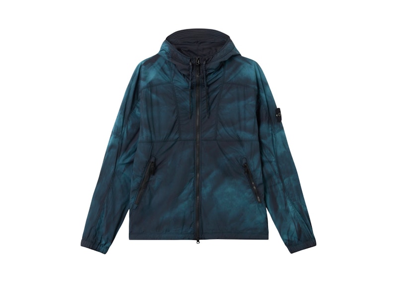 Stone Island Skin Touch Nylon-TC Corrosion Treatment Hooded Jacket Black
