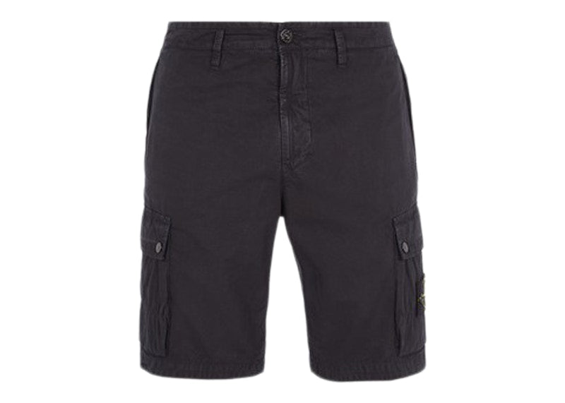 Stone Island Slim Fit Cargo Bermuda Shorts Navy Blue