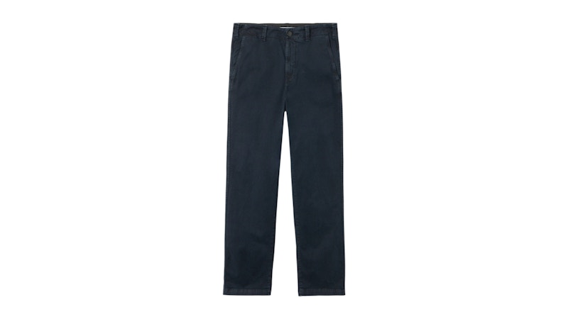 Stone Island Stretch Organic Broken Twill Cotton Old Effect 3100037 Pants Blue