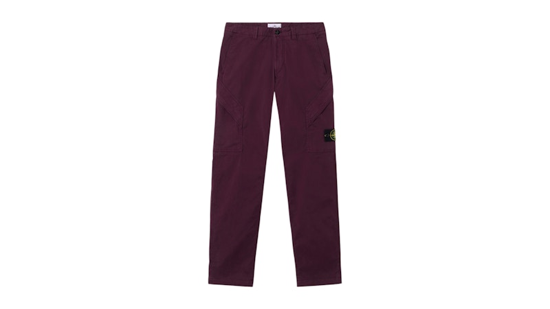 Stone Island Supima Cotton Twill Stretch-TC 3100003 Pants Amaranth