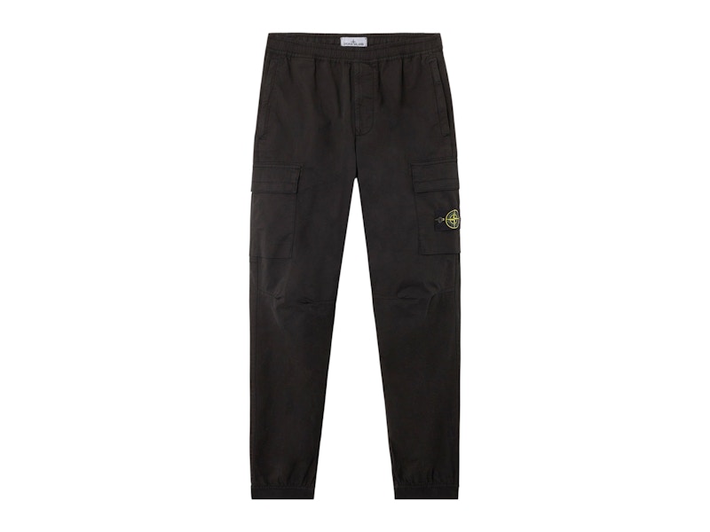 Stone Island Supima Cotton Twill Stretch-TC Pant Black
