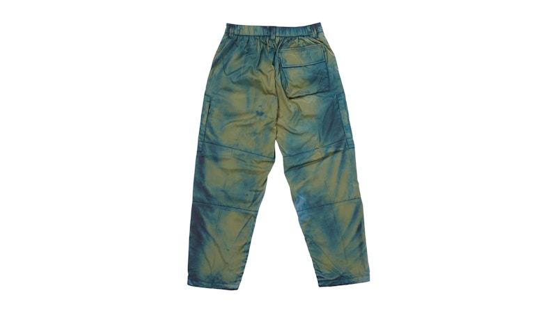 Stone Island x Porter Hand Corrosion on Nylon Twill Loose Fit Cargo Trousers Blue