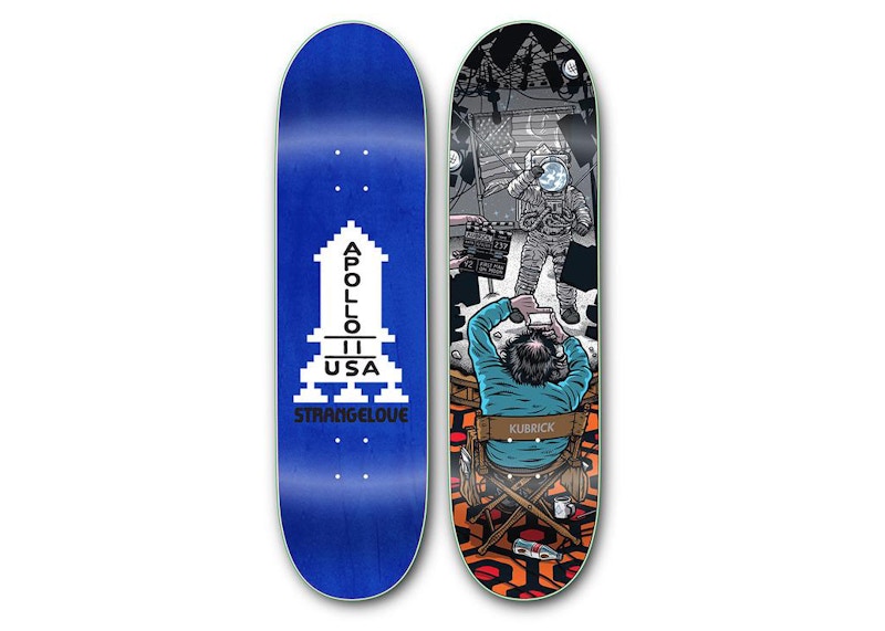 StrangeLove Apollo 8.625 (Popsicle) Skateboard Deck Black