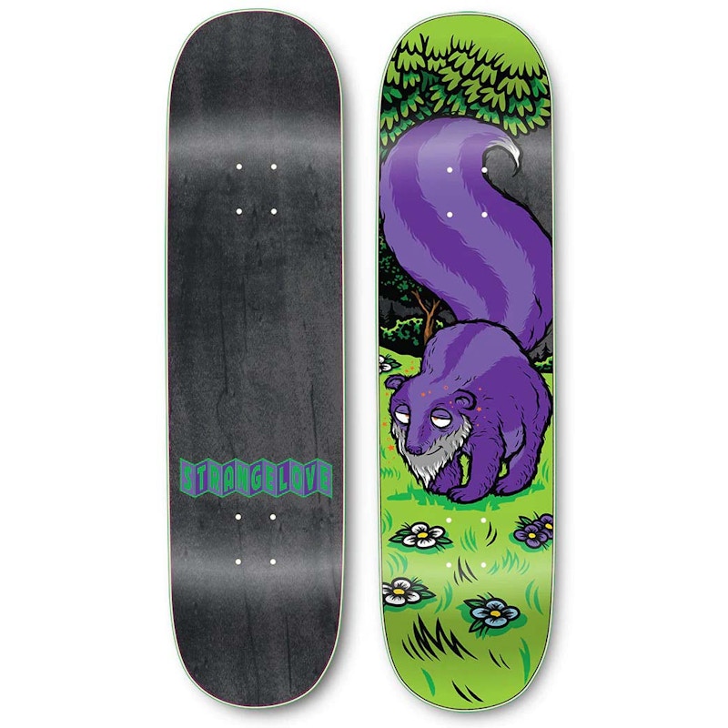 StrangeLove Todd Bratrud Granddaddy Skateboard Deck Purple Skunk
