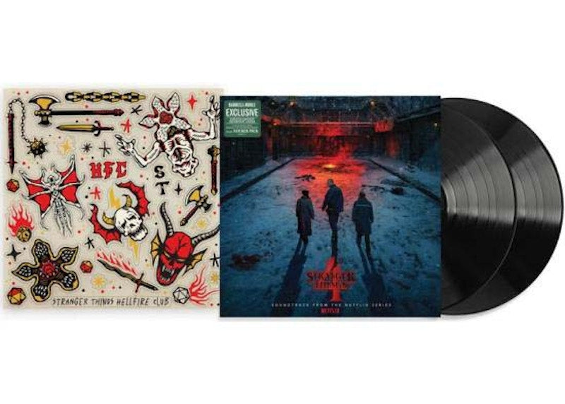 Stranger Things Season 4 Soundtrack Barnes and Noble Exclusive 2XLP Vinyl Black