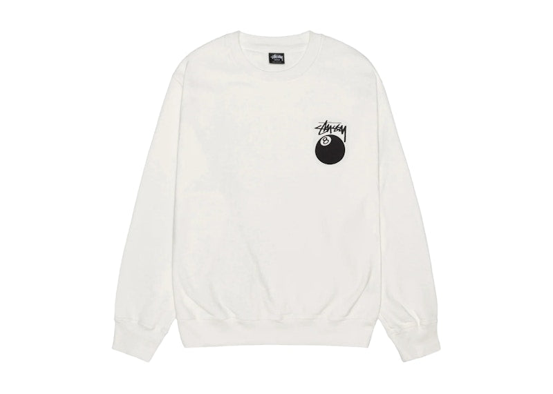 Stussy 8 Ball Pigment Dyed Crew Natural