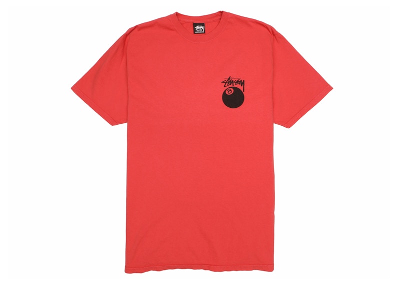 Stussy 8 Ball Pigment Dyed Tee Guava
