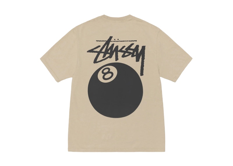 Stussy 8 Ball Tee Pigment Dyed T-shirt Khaki