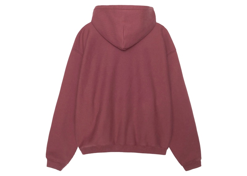 Stussy 80 Relaxed Hoodie Oxblood