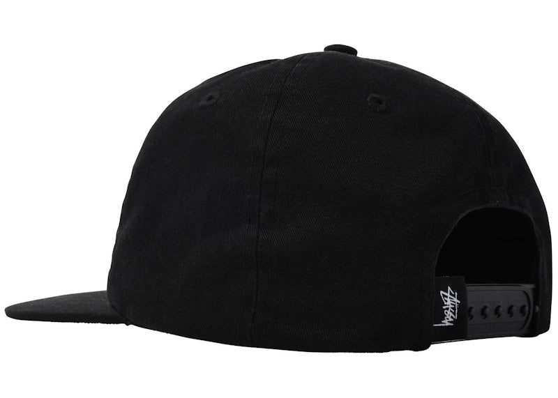 Stussy 93 Slick Crown Low Pro Cap Black