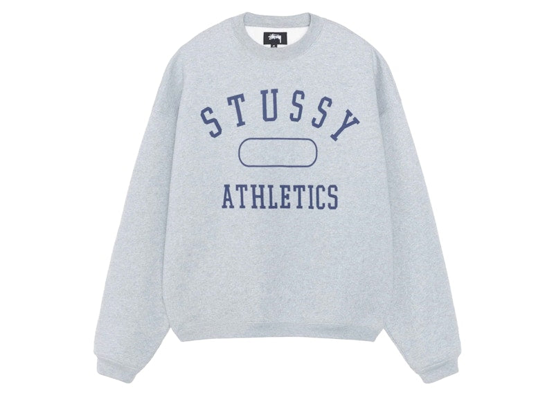 Stussy Athletics Crew Grey Heather