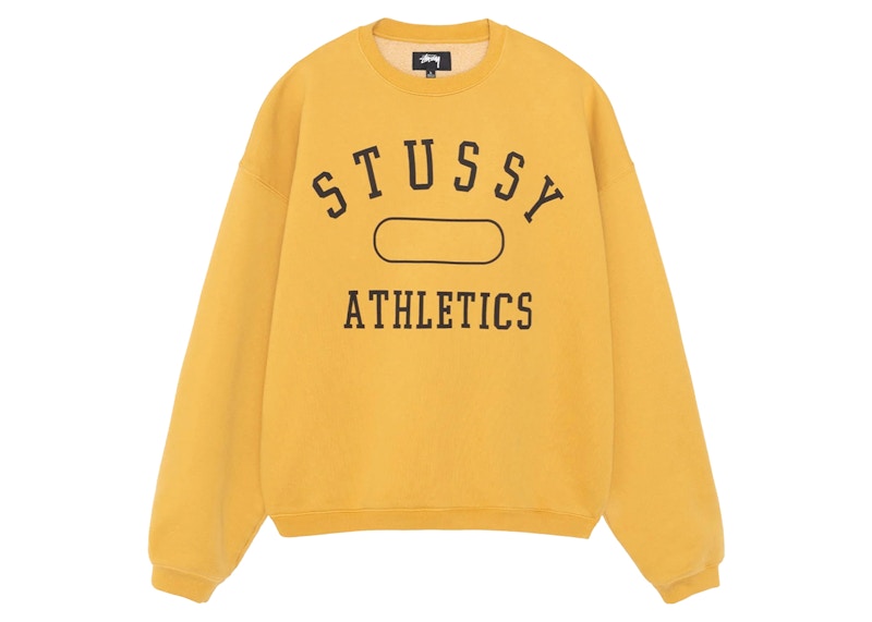 Stussy Athletics Crew Washed Gold