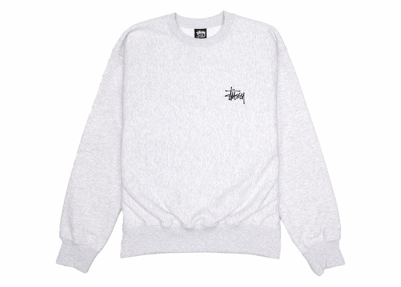 Stussy Basic Crew Ash Heather