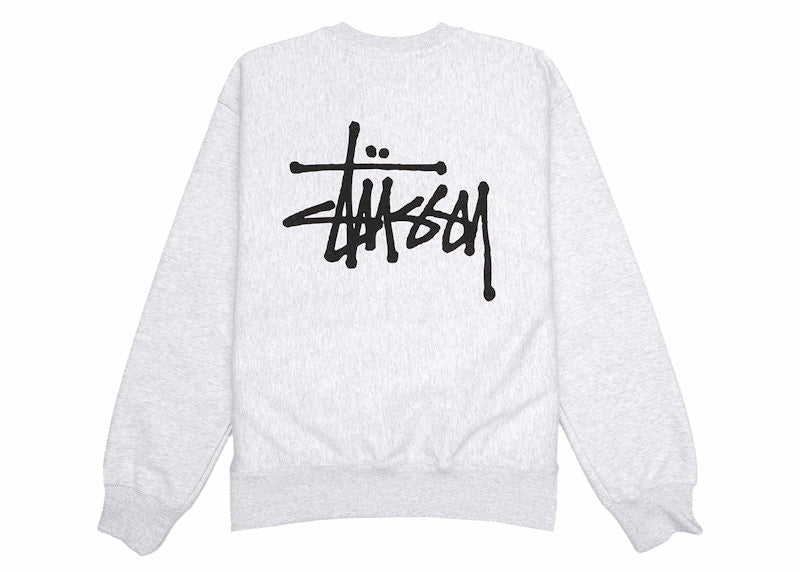 Stussy Basic Crew Ash Heather