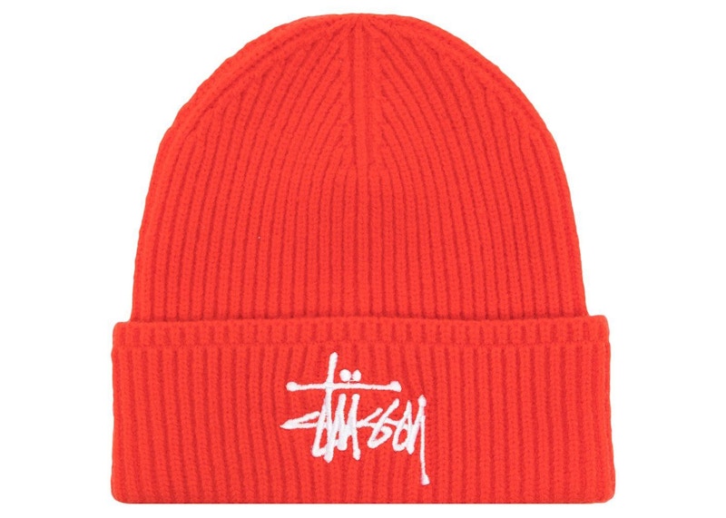 Stussy Basic Cuff Beanie Orange