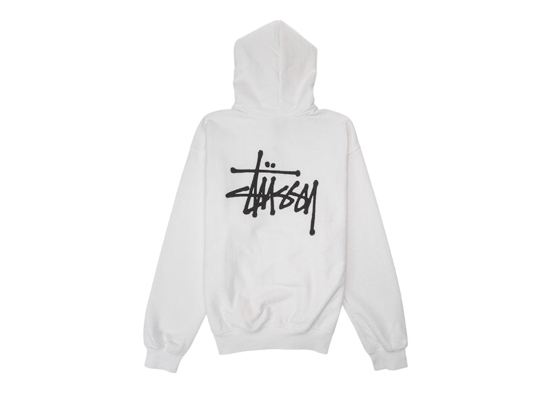 Stussy Basic Hoodie White/Black