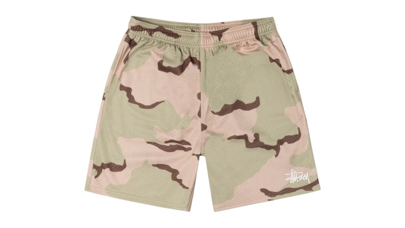Stussy Basic Mesh Short Sand Camo