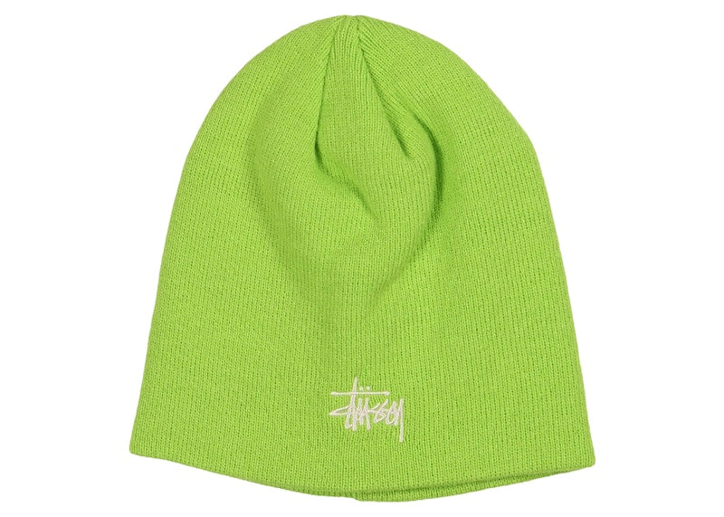 Stussy Basic Skullcap Beanie Lime
